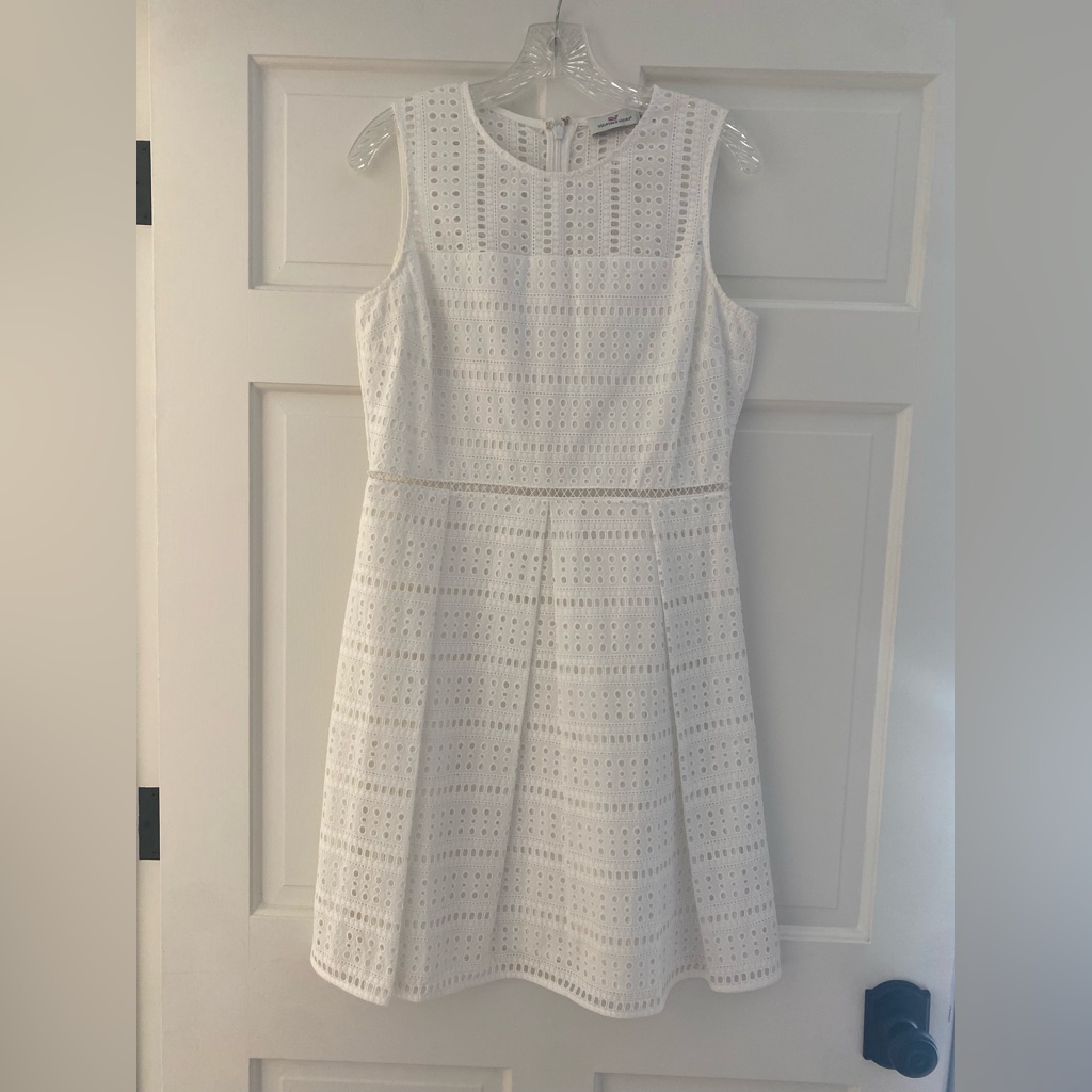 Vineyard Vines White Eyelet Dress